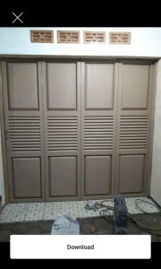 pintu besi lipat minimalis